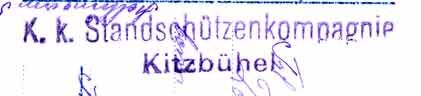 K. k. Standschuetzenkompagnie Kitzbuehel cachet