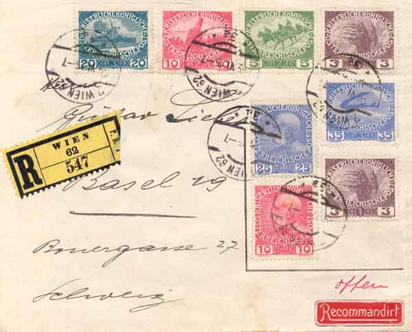 Vienna to Basel 28.6.1915